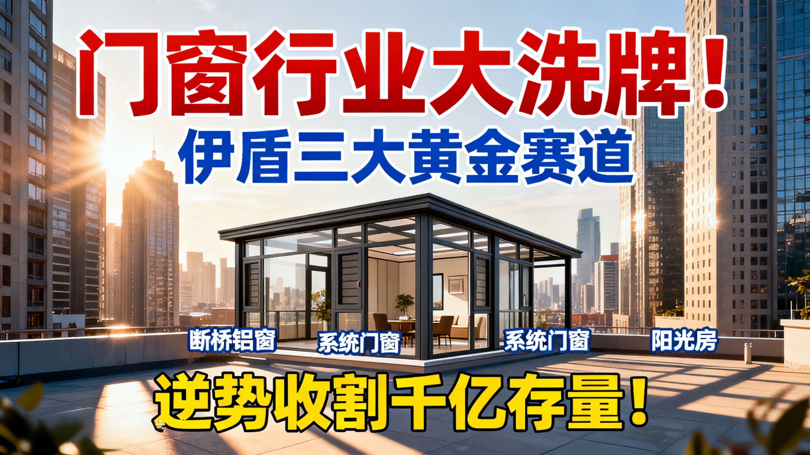 門窗行業(yè)大洗牌！伊盾三大黃金賽道，逆勢收割千億存量！